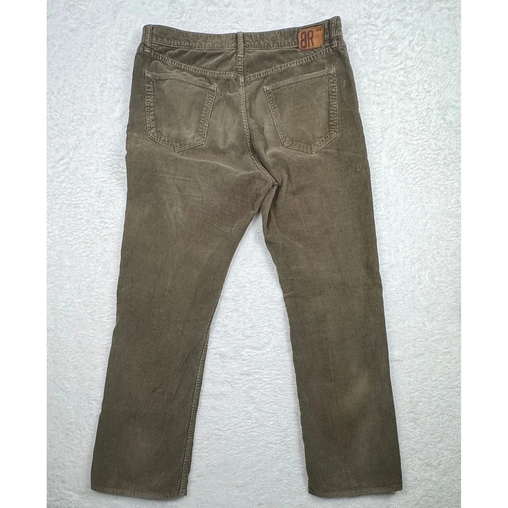 Banana Republic Corduroy Pants Mens 35x32‎ Green Gorpcore Straight Leg 0879